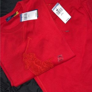 NWT red xl sweatsuit. Polo Ralph Lauren
